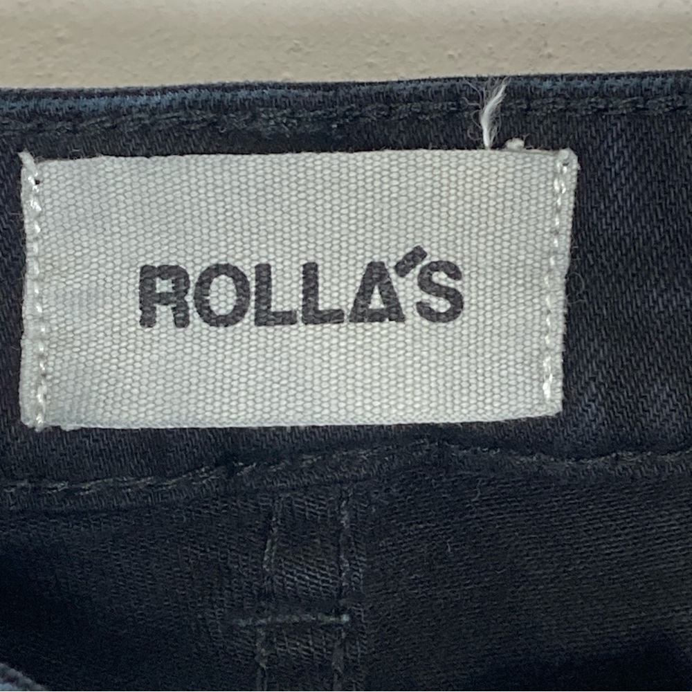 ROLLAS Dusters Bootcut Crop High Rise Jeans Minimalist Feminine Black Size 31 - Picture 7 of 15